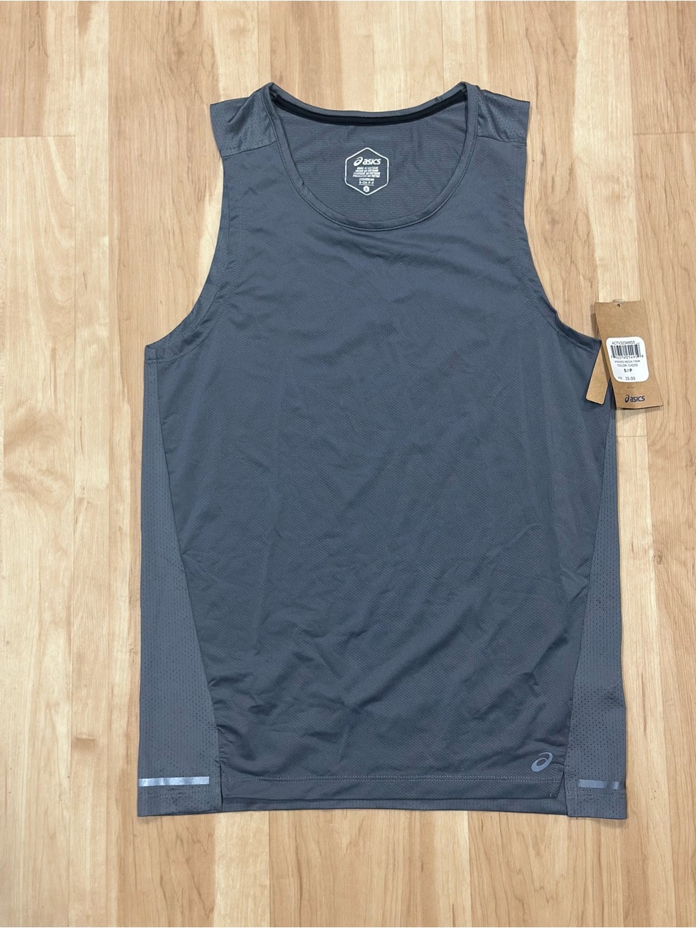Asics Men’s Dark Gray Athletic Tank Top